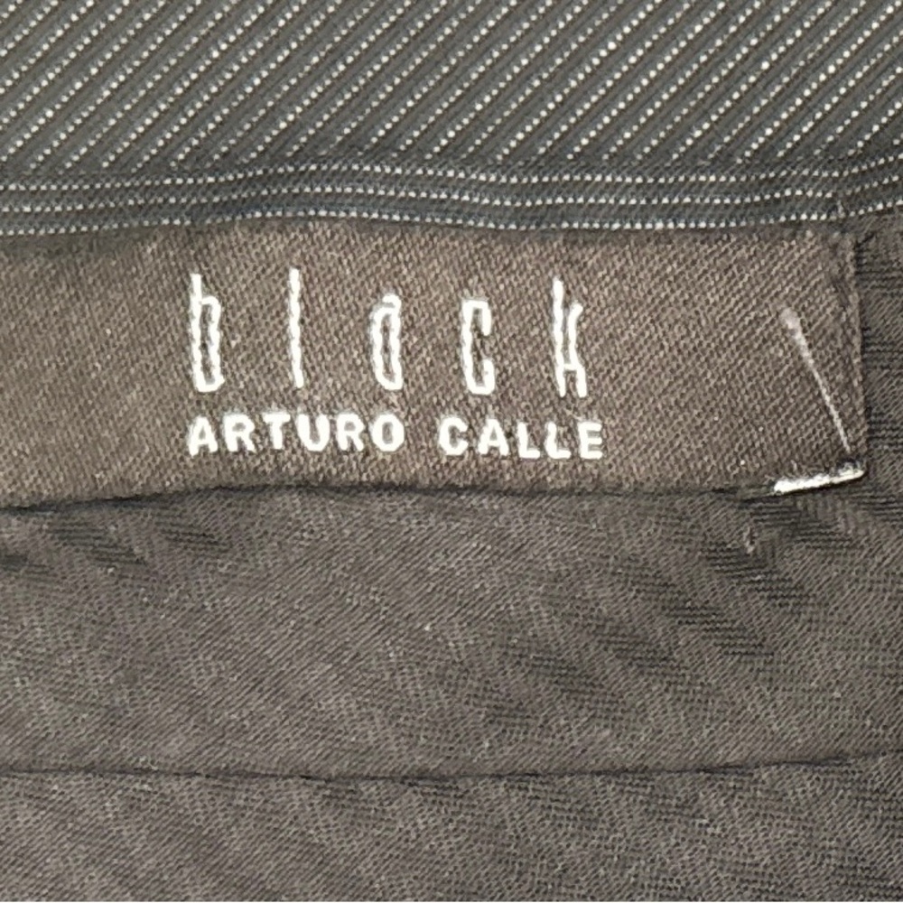 Men’s Dress Pants 38R –Navy Pinstripe –Wool Blend| NWOT| Arturo Calle Black Line - Picture 7 of 10